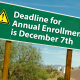 Deadline for Annual Enrollment