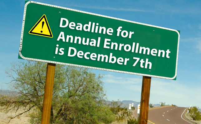 Deadline for Annual Enrollment