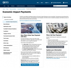 IRS Economic Impact Payments